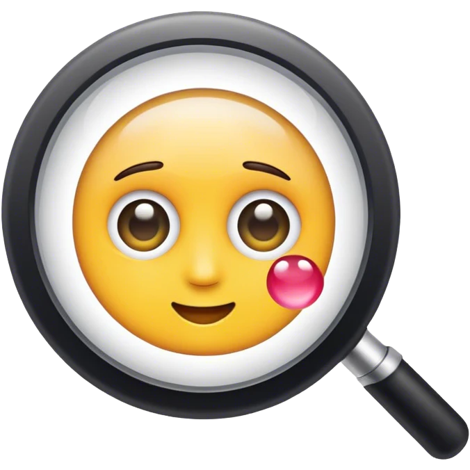 artist palete under magnifying glass emoji