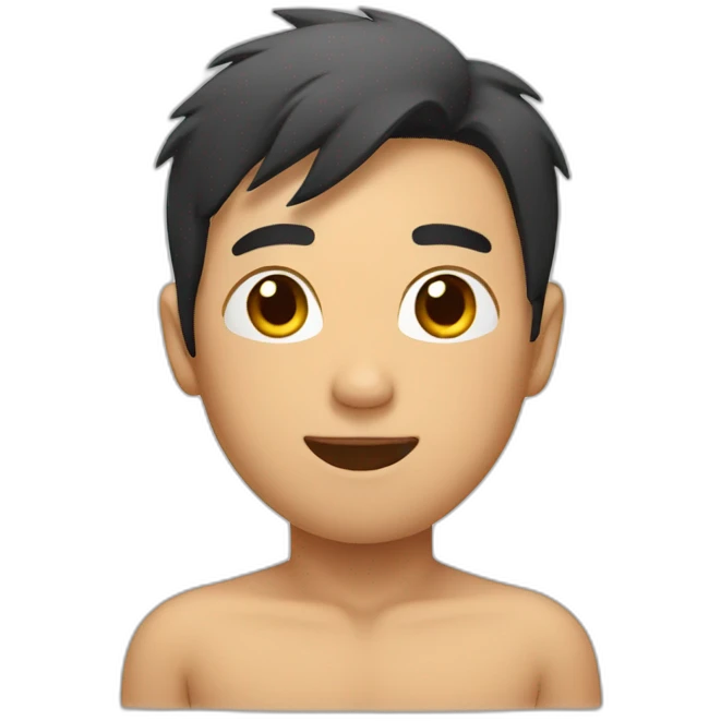 shirtless asian ma emoji