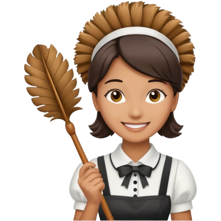 Maid with duster emoji