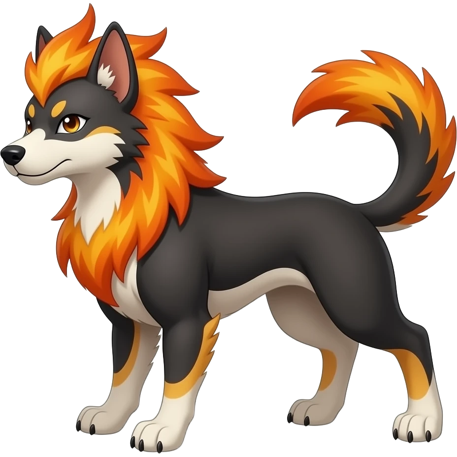 Trico-Arcanine-Terenry-Teto-Furret-fusion-hybrid-animal-creature emoji