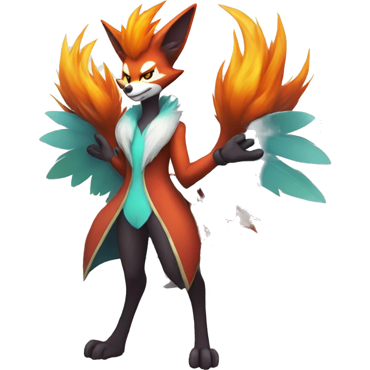  Delphox Full body emoji
