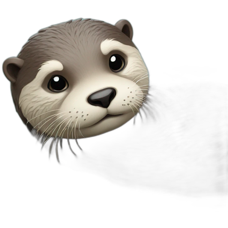 Lazy otter emoji