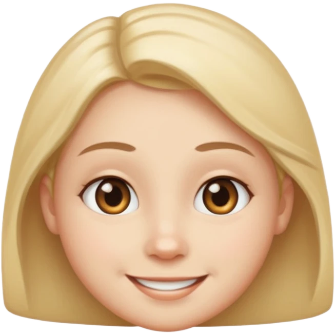 Round face and crossed eyes and smile emoji