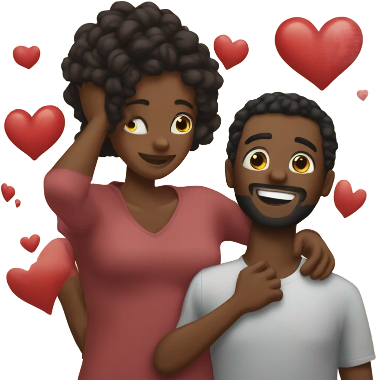 Black men being gay emoji