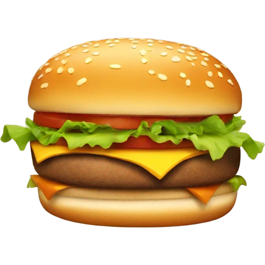Burger running emoji