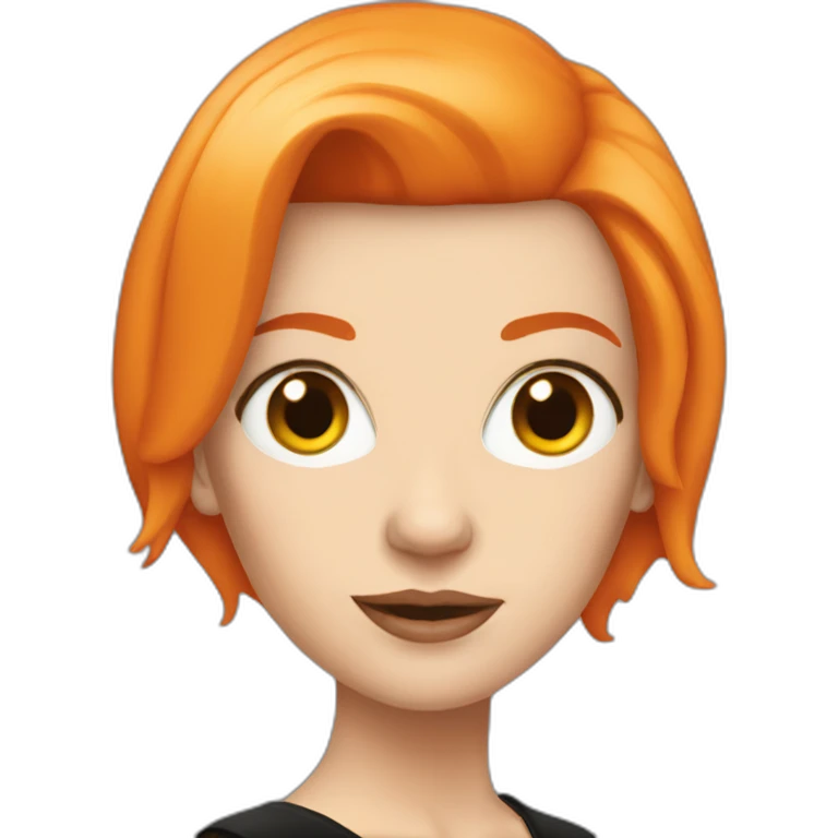 annie lennox with orange hair emoji