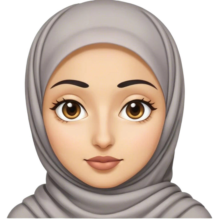 Девушка в хиджабе с родинкой под глазом emoji