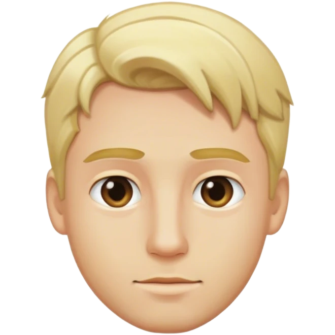 Man heard blonde hair emoji