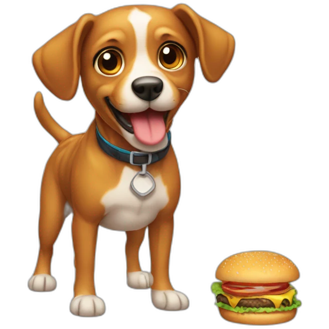 burger chien emoji