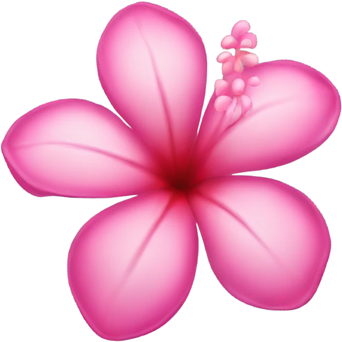 cute pink hawaiian flower  emoji