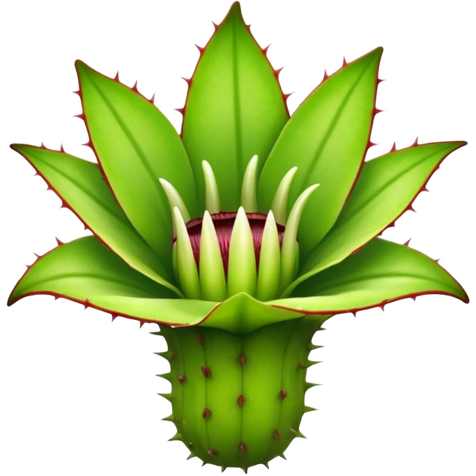  carnivorous plant flower with teeth emoji