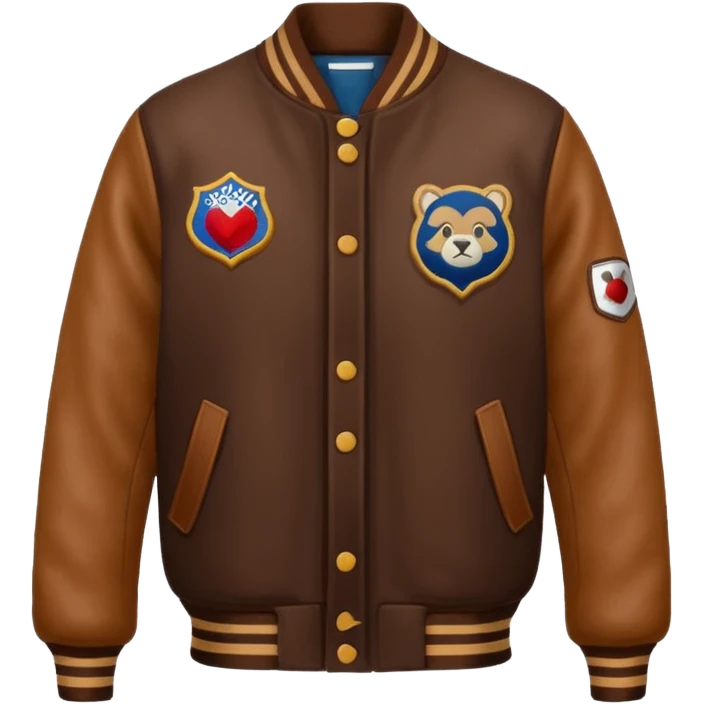brown varsity jacket


 emoji