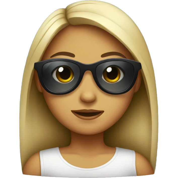 Girl with sunglasses  emoji