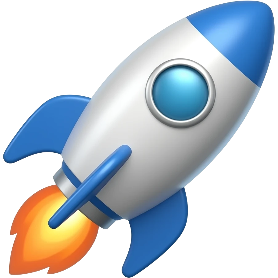 🚀 fusée de couleur @0023f4 emoji