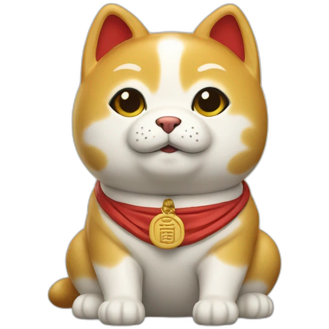 maneki neko doge passed university emoji
