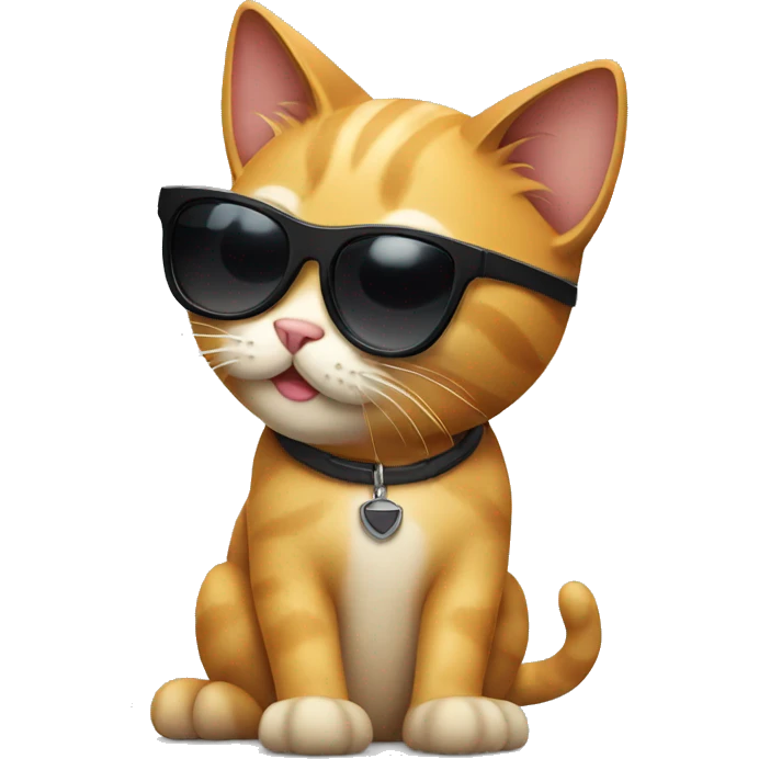 Cat with sunglasses emoji