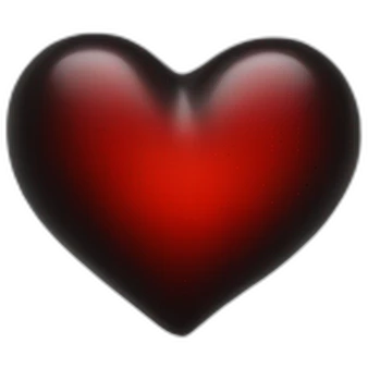 black red real Heart emoji