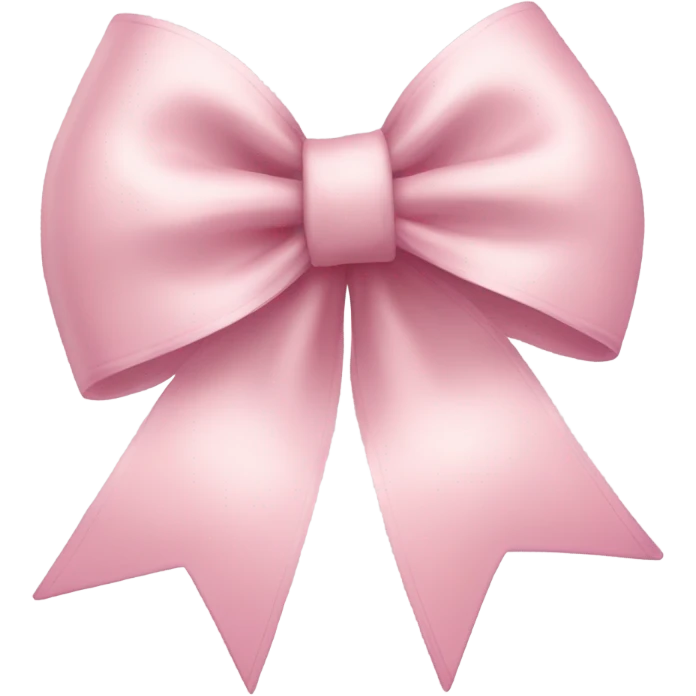 light pink festive bow emoji