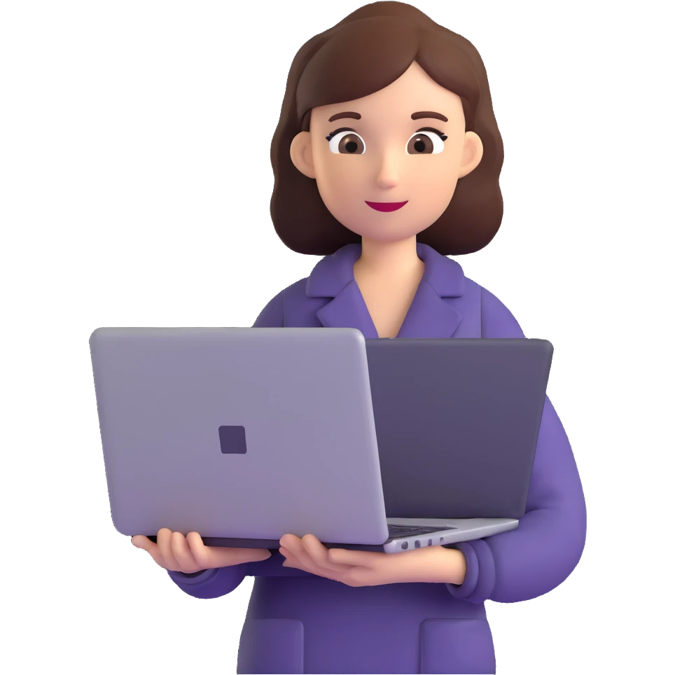 working woman with laptop emoji