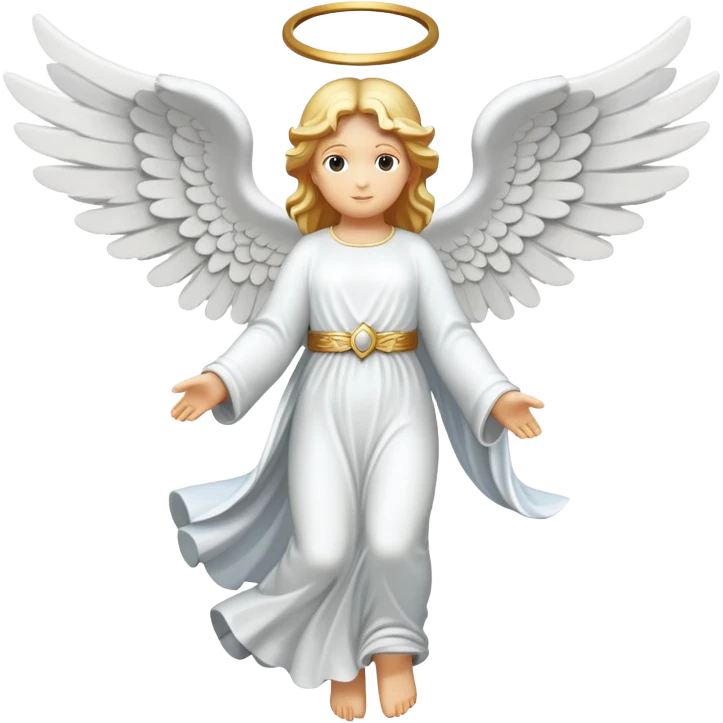 angel in stone flying emoji