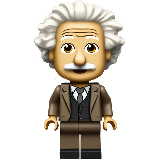 Albert Einstein lego full body emoji