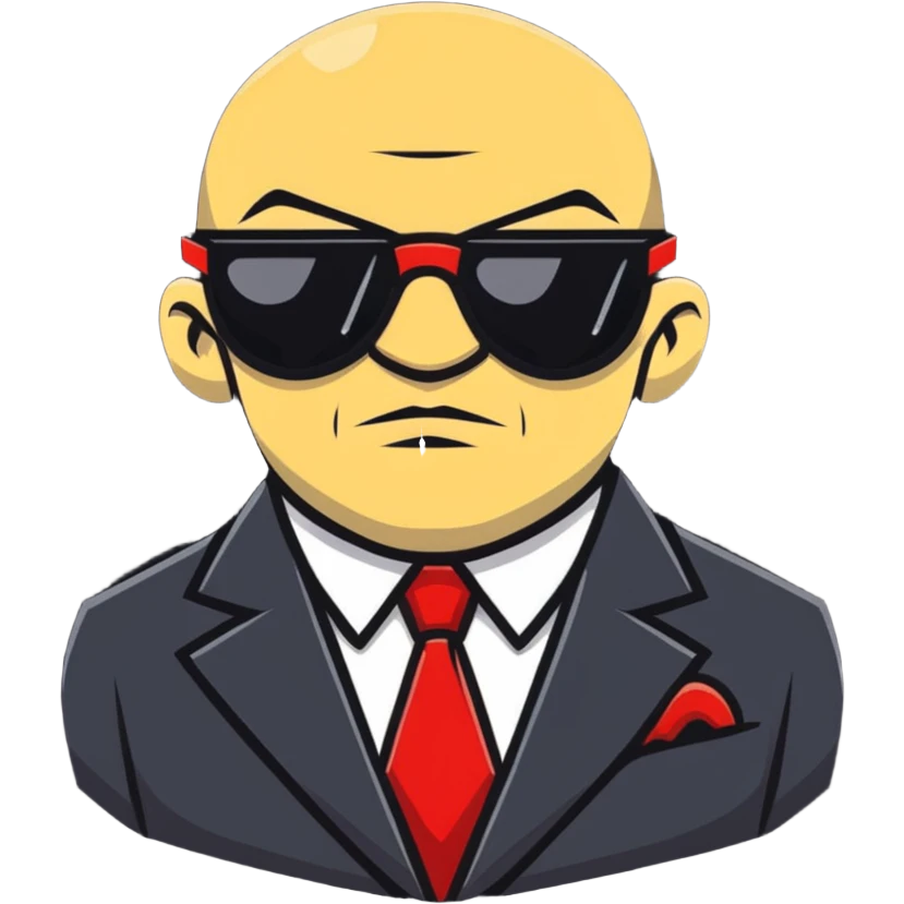 intimidating mafia boss with sunglasses and rings emoji