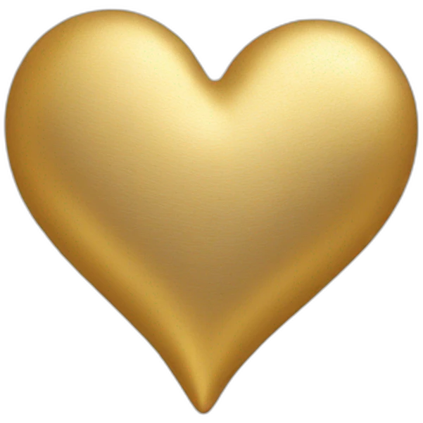 Gold heart emoji