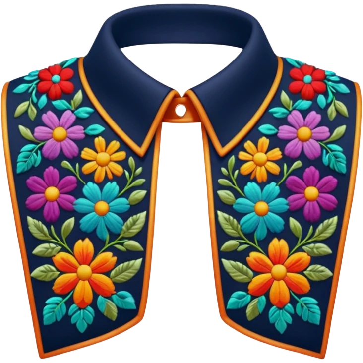 decorative colorful shirt collar emoji