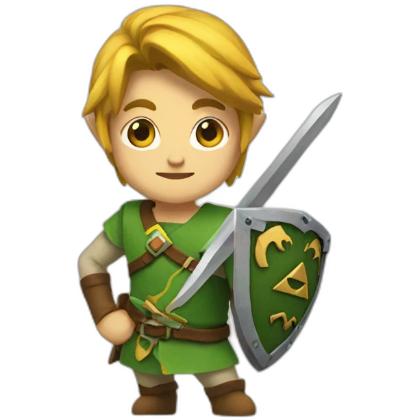 Zelda sur un chat emoji