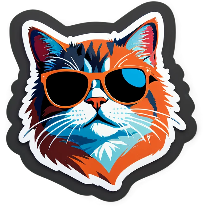 Cat with sunglasses emoji
