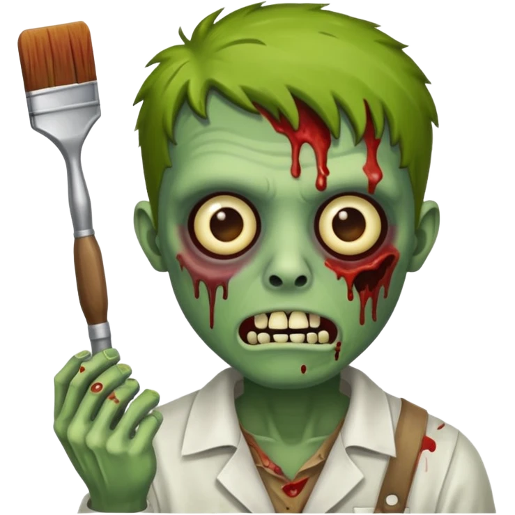painter zombie  emoji