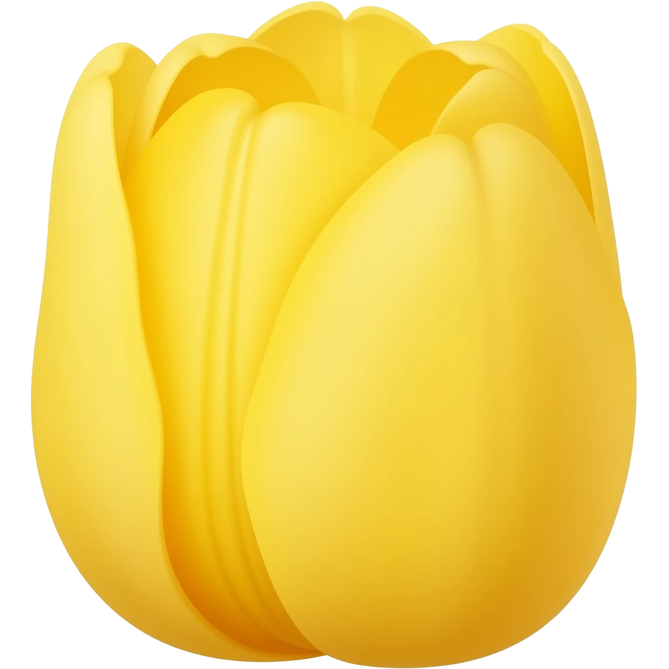 Yellow tulip emoji