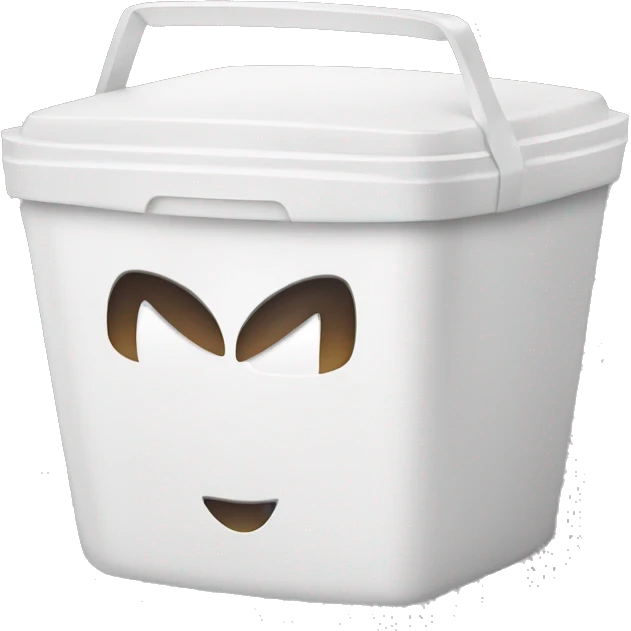 White takeout container  emoji