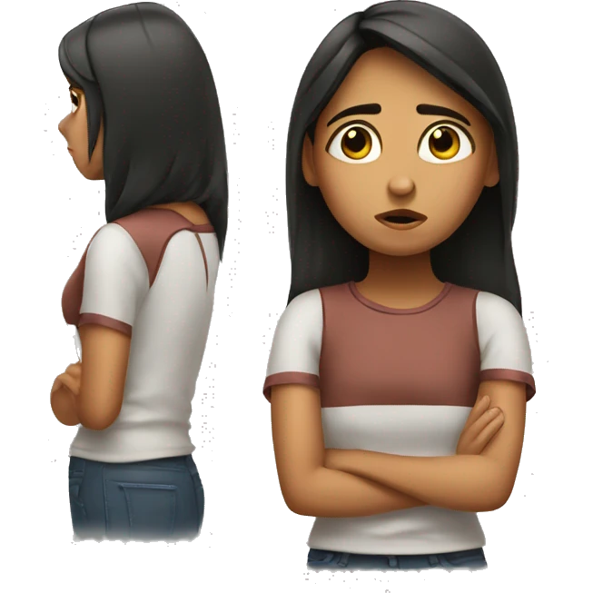 disappointed hispanic girl emoji