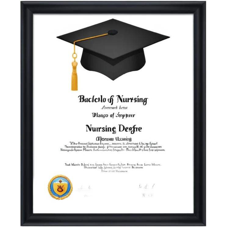 Bachelors degree in nursing emoji