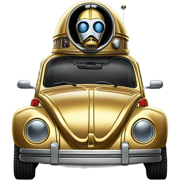 1992 C-3PO Volkswagen bug fresh from space emoji