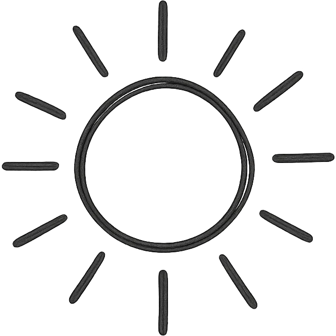 Sunburst emoji