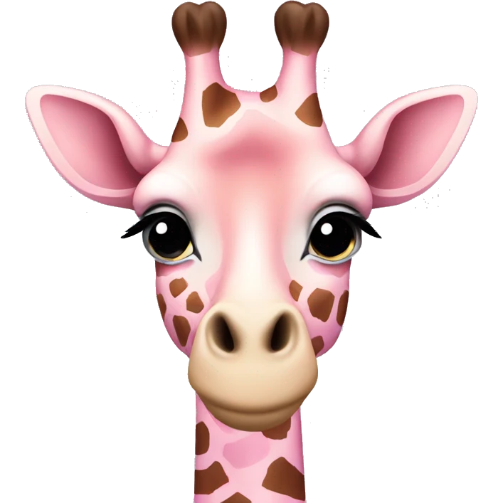 Light pink giraffe  emoji