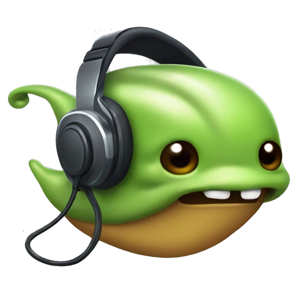 slug with controller and headset emoji