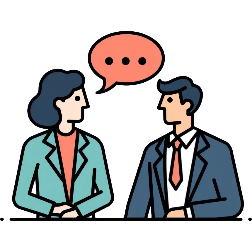 business person talking with client emoji