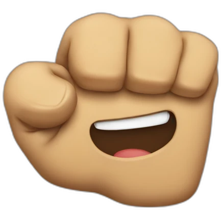 Create an 😬emoji with two fists across the cheeks emoji