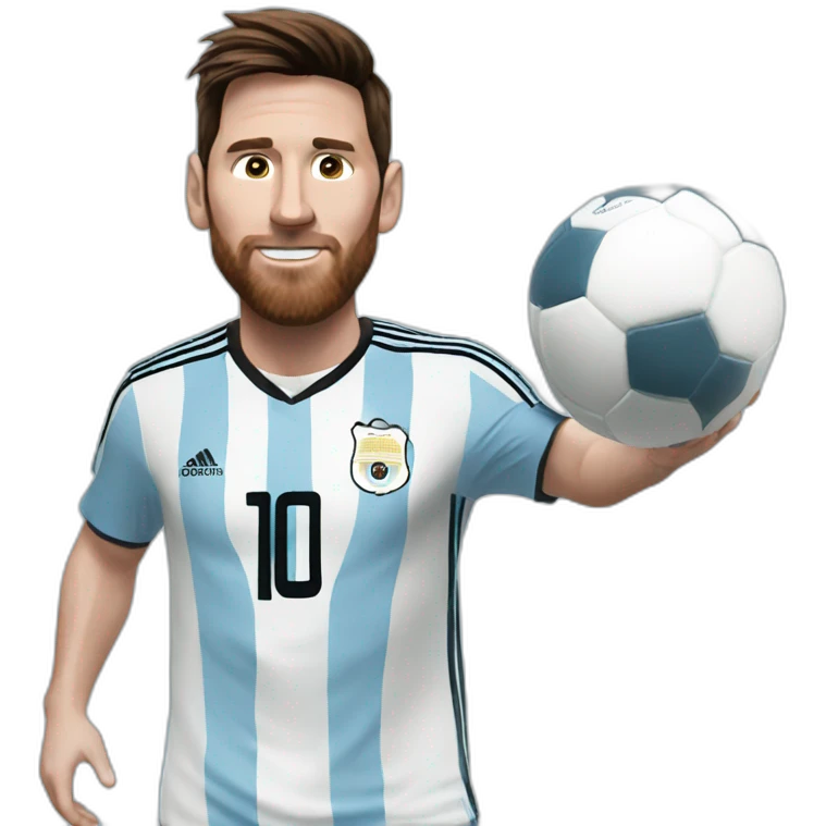 messi with argentina jersey emoji