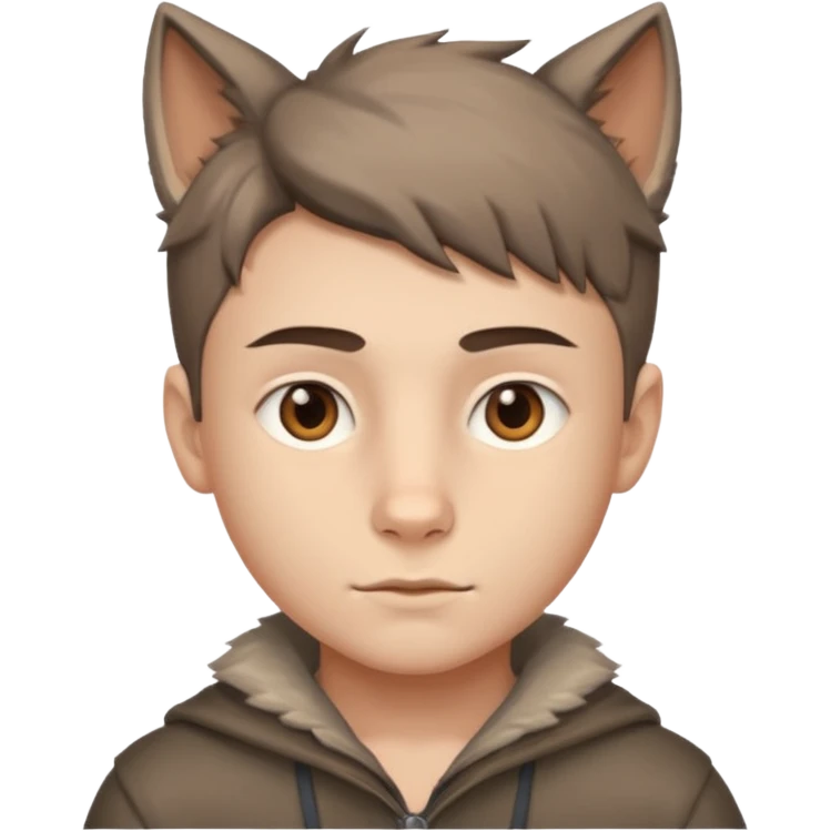 Boy with wolfcut emoji