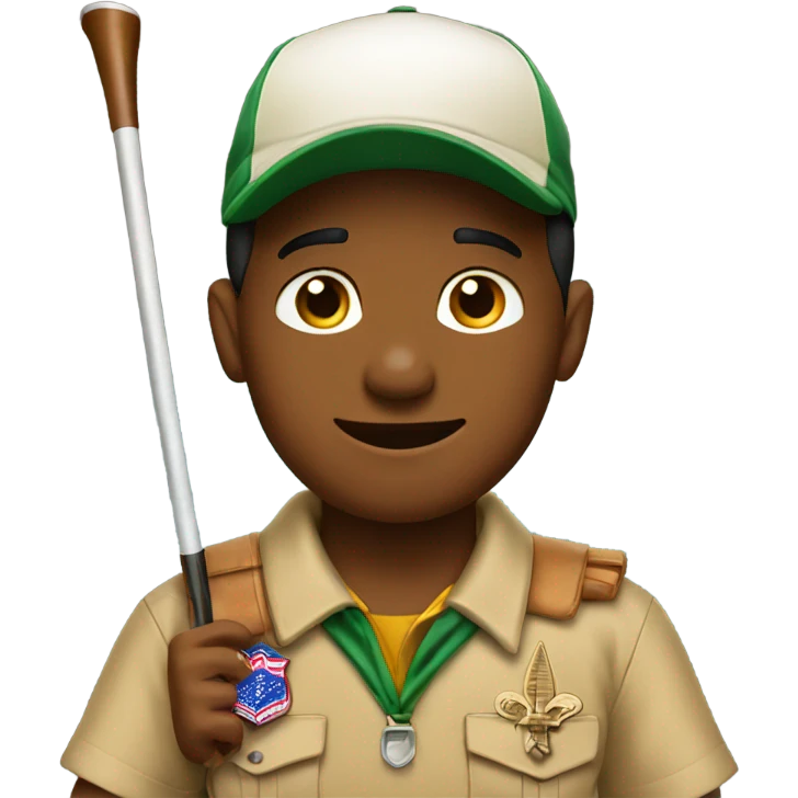 Boy Scout golfing  emoji