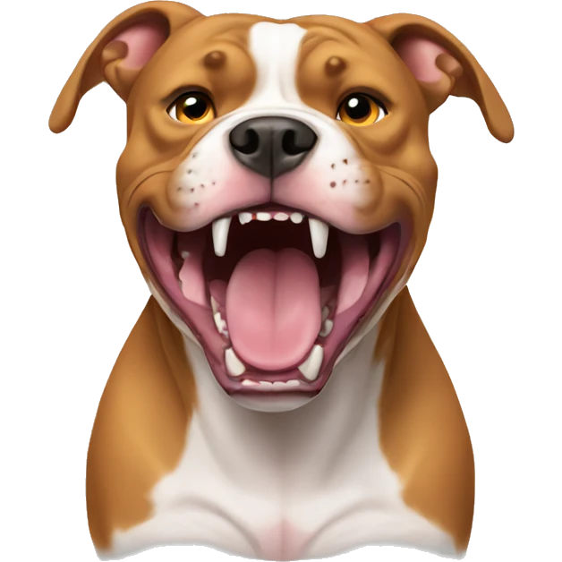 pitbull growling emoji