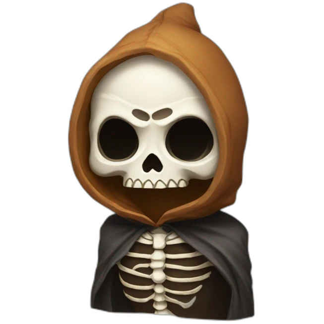 Calavera con capucha emoji