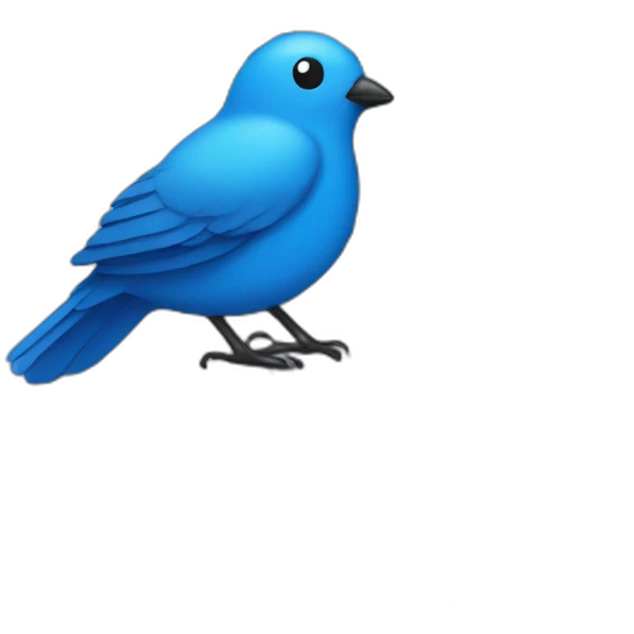 blue-bird-on-keyboard emoji