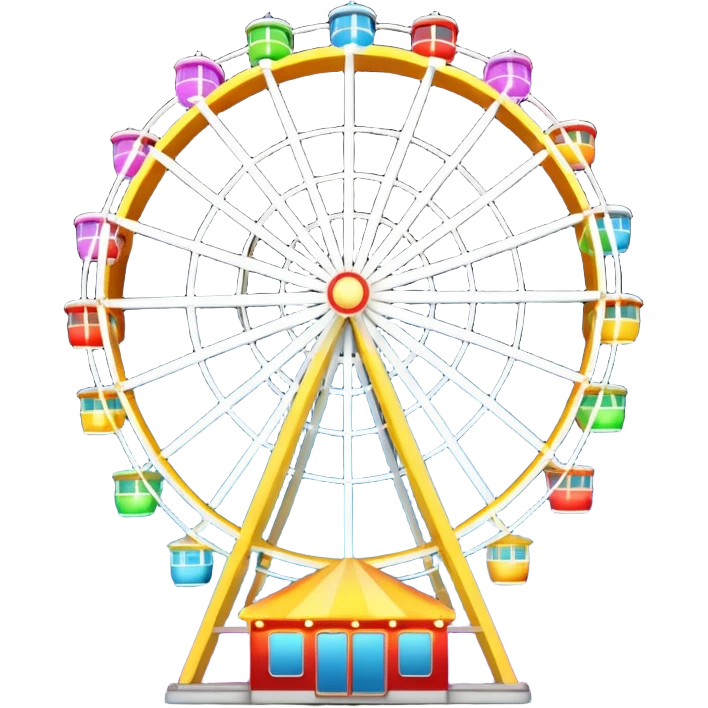 Ferris Wheel with lights
 emoji