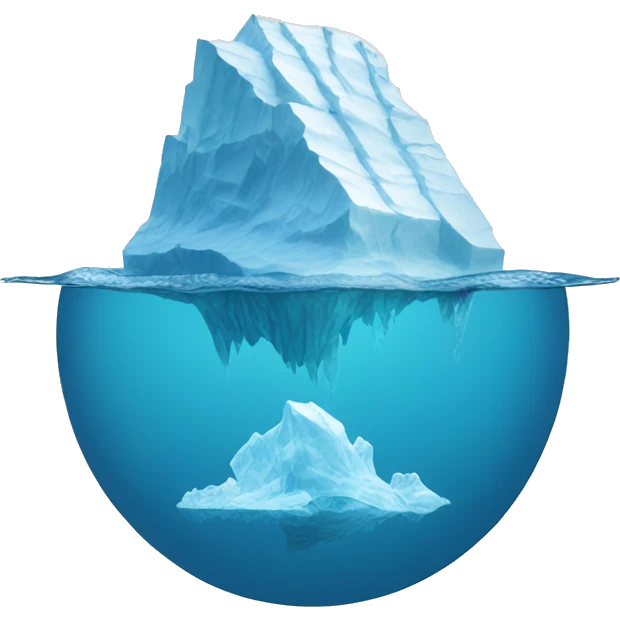iceberg under water emoji