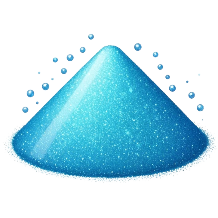  fine, tiny glitter dust, sparkling brightly like magical dust. Small particles, glossy, smooth, soft shadows, white background.

 emoji